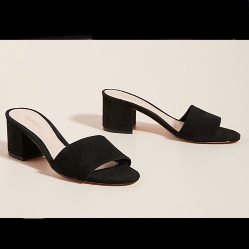 Schutz Sheri Suede Mule Sandals